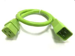 Heavy Duty Extension Power Cord, C19 to C20, 12AWG, 20 AMPS, 250V (Green, 10ft) Heavy Duty Extension Power Cord, C19 to C20, 12AWG, 20 AMPS, 250V (Green, 10ft)