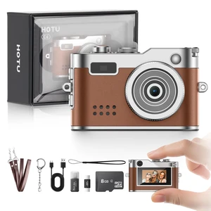 Keychain Camera, Mini Digital Camera 1080P HD with Flash Brown Video Recording, 8G Card Included, Portable and Compact Retro Vlog Camera for Travel, Kids Keychain Camera, Mini Digital Camera 1080P HD with Flash Brown Video Recording, 8G Card Included, Portable and Compact Retro Vlog Camera for Travel, Kids