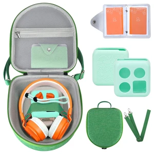Hard Case Compatible with Yoto Mini (2024 Edition), 3-in-1 Travel Bundle: Silicone Cover + Case with Shoulder Strap (Fits Mini Player & Headphones) + Up to 10 Card Holder for YOTO Cards (Green) Hard Case Compatible with Yoto Mini (2024 Edition), 3-in-1 Travel Bundle: Silicone Cover + Case with Shoulder Strap (Fits Mini Player & Headphones) + Up to 10 Card Holder for YOTO Cards (Green)
