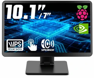 10.1-inch Small Monitor with Touchscreen for Raspberry Pi, Home Assistant Portable Mini Computer Monitor, 5-Points Capacitive Touch 1024 x 600 IPS LCD HDMI Display for Mac mini PC Streamdeck DIY 10.1-inch Small Monitor with Touchscreen for Raspberry Pi, Home Assistant Portable Mini Computer Monitor, 5-Points Capacitive Touch 1024 x 600 IPS LCD HDMI Display for Mac mini PC Streamdeck DIY