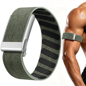 Nylon Bicep Band Compatible with Whoop 5.0 Bands One, Peak and Life MG, Breathable Sport Adjustable Elastic Replacement Strap for Whoop Bicep Band 5.0 Fitness Activity Tracker, Green Nylon Bicep Band Compatible with Whoop 5.0 Bands One, Peak and Life MG, Breathable Sport Adjustable Elastic Replacement Strap for Whoop Bicep Band 5.0 Fitness Activity Tracker, Green