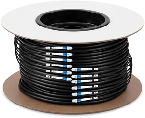 75M/246FT 6 Core Single Mode LC to LC Armored Fiber Optic Cable 9/125um Patch Cord, Compatible with OS1 and OS2, LSZH Jacket 75M/246FT 6 Core Single Mode LC to LC Armored Fiber Optic Cable 9/125um Patch Cord, Compatible with OS1 and OS2, LSZH Jacket