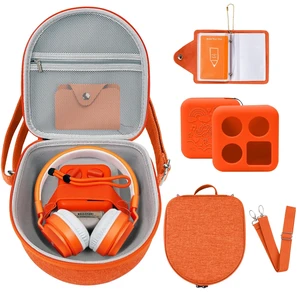 Hard Case Compatible with Yoto Mini (2024 Edition), 3-in-1 Travel Bundle: Silicone Cover + Case with Shoulder Strap (Fits Mini Player & Headphones) + Up to 10 Card Holder for YOTO Cards (Orange) Hard Case Compatible with Yoto Mini (2024 Edition), 3-in-1 Travel Bundle: Silicone Cover + Case with Shoulder Strap (Fits Mini Player & Headphones) + Up to 10 Card Holder for YOTO Cards (Orange)