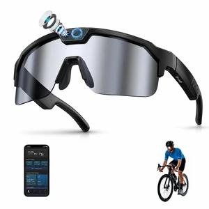 AI Smart Glasses with Camera for Cycling & Outdoor Sports - Silver EIS Stabilization, Bluetooth Connectivity, WiFi Transfer, 4GB Storage, UV400 Sunglasses for Running Baseball Softball Hiking AI Smart Glasses with Camera for Cycling & Outdoor Sports - Silver EIS Stabilization, Bluetooth Connectivity, WiFi Transfer, 4GB Storage, UV400 Sunglasses for Running Baseball Softball Hiking