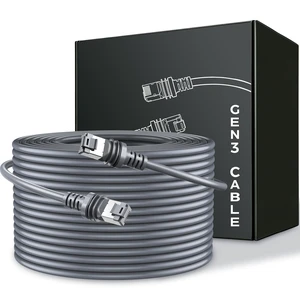 Starlink gen 3 Cable 200FT, Waterproof Satellite Replacement Standard V3 Cord, for Starlink Rectangular Satellite Gen 3 Cable Extension Accessories (200FT/60M) Starlink gen 3 Cable 200FT, Waterproof Satellite Replacement Standard V3 Cord, for Starlink Rectangular Satellite Gen 3 Cable Extension Accessories (200FT/60M)