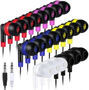 60 Pack Wired Earbuds Bulk with 3.5mm Jack, Mixed Colors In-ear Headphones for Classroom, Individually Bagged Earphones Bulk for School Students, Kids Supplies 60 Pack Wired Earbuds Bulk with 3.5mm Jack, Mixed Colors In-ear Headphones for Classroom, Individually Bagged Earphones Bulk for School Students, Kids Supplies