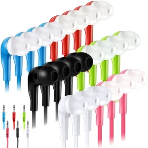 60 Pack Wired Earbuds Bulk with 3.5mm Jack, Multicolored In-ear Headphones for Classroom, Individually Bagged Earphones Bulk for School Students, Kids Supplies 60 Pack Wired Earbuds Bulk with 3.5mm Jack, Multicolored In-ear Headphones for Classroom, Individually Bagged Earphones Bulk for School Students, Kids Supplies