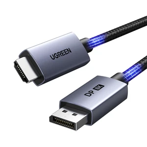 8K@60Hz Active Display Port to HDMI Unidirectional Cable, 10FT DP 1.4 to HDMI 2.1, 4K@240Hz 2K@240Hz 32.4Gbps Braided Cord, Male to Male Compatible with Monitor AMD NVIDIA, No VRR 8K@60Hz Active Display Port to HDMI Unidirectional Cable, 10FT DP 1.4 to HDMI 2.1, 4K@240Hz 2K@240Hz 32.4Gbps Braided Cord, Male to Male Compatible with Monitor AMD NVIDIA, No VRR