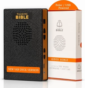 Arabic Audio Bible Player Rechargeable Black For Seniors Kids The Blind Solar + USB Rechargeable Complete Van Dyck Arabic Bible Old & New Testament Arabic Audio Bible Player Rechargeable Black For Seniors Kids The Blind Solar + USB Rechargeable Complete Van Dyck Arabic Bible Old & New Testament