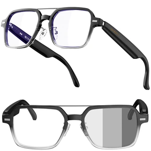 Aviator Smart Glasses, Photochromic Lens, Bluetooth 5.3 Open-Ear Audio Wear-Sensing Auto On/Off, Music, Hands-Free Calls, UV/Blue Light Protection, 30g Ultra-Light Sunglasses for Travel & Daily Aviator Smart Glasses, Photochromic Lens, Bluetooth 5.3 Open-Ear Audio Wear-Sensing Auto On/Off, Music, Hands-Free Calls, UV/Blue Light Protection, 30g Ultra-Light Sunglasses for Travel & Daily