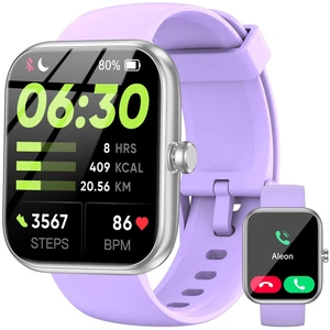 Smart Watch with Alexa Built-in, 1.83" HD Touchscreen Fitness Tracker, Bluetooth Notifications, IP68 Waterproof, 120+ Sport Modes, 24/7 Heart Rate & Sleep Monitor for iPhone Android iOS (Purple) Smart Watch with Alexa Built-in, 1.83" HD Touchscreen Fitness Tracker, Bluetooth Notifications, IP68 Waterproof, 120+ Sport Modes, 24/7 Heart Rate & Sleep Monitor for iPhone Android iOS (Purple)