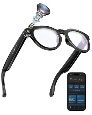 Smart Glasses with Camera and Audio 8MP HD Camera Smart Glasses for Men Bluelight Glasses 1080P Video Recording AI Glasses, Real Time Translation, Voice Assistant Smart Glasses with Camera and Audio 8MP HD Camera Smart Glasses for Men Bluelight Glasses 1080P Video Recording AI Glasses, Real Time Translation, Voice Assistant