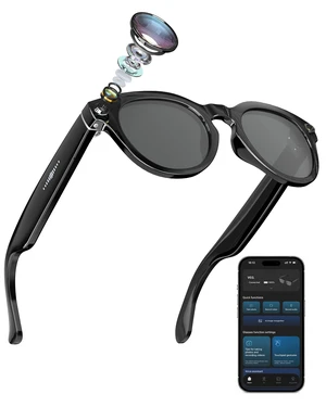 Smart Glasses with Camera and Audio 8MP HD Camera Smart Glasses for Men Sunglasses 1080P Video Recording AI Glasses, Real Time Translation, Voice Assistant Smart Glasses with Camera and Audio 8MP HD Camera Smart Glasses for Men Sunglasses 1080P Video Recording AI Glasses, Real Time Translation, Voice Assistant