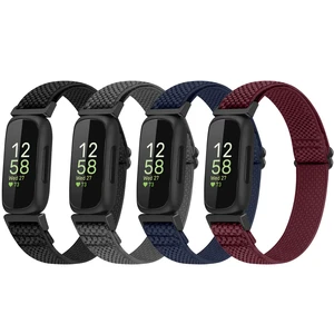 4 Pack Bands Compatible with Fitbit Inspire 3/Inspire 2/Inspire/Inspire HR/Ace 3/Ace 2 Band, Elastic Adjustable Nylon Loop Straps Replacement Sport Stretchy Wristband for Women Men 4 Pack Bands Compatible with Fitbit Inspire 3/Inspire 2/Inspire/Inspire HR/Ace 3/Ace 2 Band, Elastic Adjustable Nylon Loop Straps Replacement Sport Stretchy Wristband for Women Men