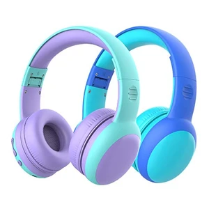 Kids Bluetooth Headphones, Portable Wireless Headset for Kids, Bluetooth 5.3, Over-Ear Toddler Headphones with Microphone, 85dB Volume Limited, 40 Hours Playtime (Purple+Blue) Kids Bluetooth Headphones, Portable Wireless Headset for Kids, Bluetooth 5.3, Over-Ear Toddler Headphones with Microphone, 85dB Volume Limited, 40 Hours Playtime (Purple+Blue)