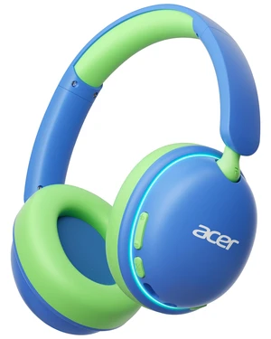 OHR727 Kids Bluetooth Headphones Travel, OverEar Comfort Design 85dB Safe Volume, 110H Playtime with LED Lights, Bluetooth 6.0, Built-in Mic, for iPad Tablet Travel School Blue Green OHR727 Kids Bluetooth Headphones Travel, OverEar Comfort Design 85dB Safe Volume, 110H Playtime with LED Lights, Bluetooth 6.0, Built-in Mic, for iPad Tablet Travel School Blue Green