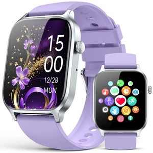 Smart Watches for Women Men, Fitness Tracker Watch with 110 Sports Modes, Step Counter/Sleep Monitor/Pedometer, IP68 Waterproof, Bluetooth Call & Music Control Smartwatch for iPhone/Android,Pueple Smart Watches for Women Men, Fitness Tracker Watch with 110 Sports Modes, Step Counter/Sleep Monitor/Pedometer, IP68 Waterproof, Bluetooth Call & Music Control Smartwatch for iPhone/Android,Pueple