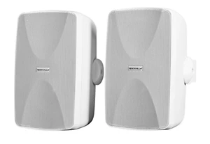 WET-7020W 70V Commercial Indoor/Outdoor Wall Speakers Pair White Selectable 20W, 15W, 10W, 5W, 2.5W Tap Settings, 40W RMS @ 8 Ohm, Built-In Transformer, Waterproof ABS Cabinet WET-7020W 70V Commercial Indoor/Outdoor Wall Speakers Pair White Selectable 20W, 15W, 10W, 5W, 2.5W Tap Settings, 40W RMS @ 8 Ohm, Built-In Transformer, Waterproof ABS Cabinet
