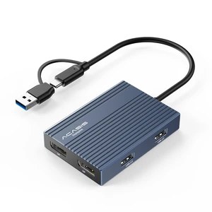 Dual DP DisplayLink Adapter for M1/M2/M3/M4 MacBook Air/Pro 4K@60Hz DisplayPort Docking Station, 2 DP & 3 USB-A, 100W PD Charging (Support Video Transmission,No HDMI, Driver Required) Dual DP DisplayLink Adapter for M1/M2/M3/M4 MacBook Air/Pro 4K@60Hz DisplayPort Docking Station, 2 DP & 3 USB-A, 100W PD Charging (Support Video Transmission,No HDMI, Driver Required)