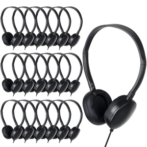 Headphones Bulk 24 Pack for Classroom School,Wholesale Earphones Class Set for Students Teens, Adult Group Learning, Computer Lab, Library, Online Lesson and Testing 3.5mm Jack (Black) Headphones Bulk 24 Pack for Classroom School,Wholesale Earphones Class Set for Students Teens, Adult Group Learning, Computer Lab, Library, Online Lesson and Testing 3.5mm Jack (Black)