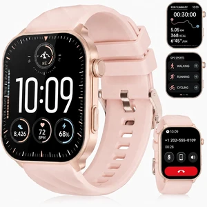 Smart Watches for Women, GPS, 2.01" HD Fitness Watch Rose Gold 2.01"HD Touchscreen, for iPhone/Android Phones, Fitness Tracker, Heart Rate/Sleep Monitor, 110+ Sport, Waterproof Smart Watches for Women, GPS, 2.01" HD Fitness Watch Rose Gold 2.01"HD Touchscreen, for iPhone/Android Phones, Fitness Tracker, Heart Rate/Sleep Monitor, 110+ Sport, Waterproof