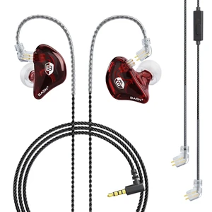 Bsinger Pro in Ear Monitor Headphones,Dual Drivers 2-Pin IEM Earbuds Wired IEM Earphones for HiFi Stereo Music,Portable Case,Ergonomic Custom-Fit,4.9ft Detachable Cable with Mic for Gaming (Red) Bsinger Pro in Ear Monitor Headphones,Dual Drivers 2-Pin IEM Earbuds Wired IEM Earphones for HiFi Stereo Music,Portable Case,Ergonomic Custom-Fit,4.9ft Detachable Cable with Mic for Gaming (Red)