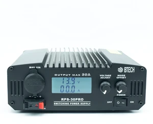 RPS-30PRO 30 Amp Regulated Universal Compact Bench Power Supply, AC-to-DC Power Convertor, 13.8V (9~15VDC Adjustable) with Noise Offset Adjustment, Includes Multiple Power Connections RPS-30PRO 30 Amp Regulated Universal Compact Bench Power Supply, AC-to-DC Power Convertor, 13.8V (9~15VDC Adjustable) with Noise Offset Adjustment, Includes Multiple Power Connections