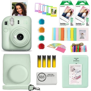 INSTAX Mini 12 Instant Film Camera Mint Green Bundle with INSTAX Mini Instant Film 40 Exposures + Instax Accessory Bundle + AA Batteries + Cleaning Cloth (10 Items) INSTAX Mini 12 Instant Film Camera Mint Green Bundle with INSTAX Mini Instant Film 40 Exposures + Instax Accessory Bundle + AA Batteries + Cleaning Cloth (10 Items)