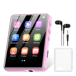 64GB MP3 Player with Bluetooth 5.3, 2.4-Inch Full Touch Screen, Portable Lossless Sound Music Player with HD Speaker, MP3 with FM Radio Recording e-Book, Record, Earphone Included-Pink 64GB MP3 Player with Bluetooth 5.3, 2.4-Inch Full Touch Screen, Portable Lossless Sound Music Player with HD Speaker, MP3 with FM Radio Recording e-Book, Record, Earphone Included-Pink