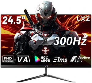 24.5 Inch 300Hz 240Hz Gaming Monitor, FHD 1920x1080 VA Panel 1ms Computer Monitor, HDR Mode, Adaptive sync, FreeSync Compatible DP x2, HDMI x2, Ultra Thin Triangle Base, VESA 75mm x 75mm 24.5 Inch 300Hz 240Hz Gaming Monitor, FHD 1920x1080 VA Panel 1ms Computer Monitor, HDR Mode, Adaptive sync, FreeSync Compatible DP x2, HDMI x2, Ultra Thin Triangle Base, VESA 75mm x 75mm