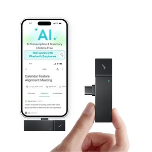 P1 mini AI Meeting Recorder for Smartphones & Bluetooth Earphones Compact AI recorder with USB-C plug-in. Works with Bluetooth earphones. Free transcription & summaries in 75+ languages P1 mini AI Meeting Recorder for Smartphones & Bluetooth Earphones Compact AI recorder with USB-C plug-in. Works with Bluetooth earphones. Free transcription & summaries in 75+ languages