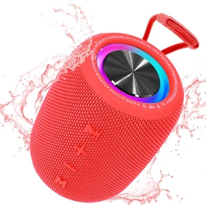 Portable Bluetooth Speaker, 20W Bass & IPX6 Waterproof Wireless Speaker 16H Playtime, BT5.3 Small Speaker with Multi LED Light Supports USB, FM Radio, AUX/TF Card for Home, Cycling, Outdoor, Beach Portable Bluetooth Speaker, 20W Bass & IPX6 Waterproof Wireless Speaker 16H Playtime, BT5.3 Small Speaker with Multi LED Light Supports USB, FM Radio, AUX/TF Card for Home, Cycling, Outdoor, Beach