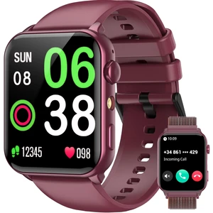 Smart Watch for Men Women, 1.91" HD Fitness Tracker with Bluetooth Calls, 32 FT Waterproof, 24/7 Heart Rate/Sleep Monitor, 120+ Sport Modes, Pedometer, Calories, Smartwatch for Android iOS (Purple) Smart Watch for Men Women, 1.91" HD Fitness Tracker with Bluetooth Calls, 32 FT Waterproof, 24/7 Heart Rate/Sleep Monitor, 120+ Sport Modes, Pedometer, Calories, Smartwatch for Android iOS (Purple)
