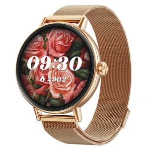 Smart Watch for Women Men, 40mm Fitness Tracker, Answer & Make Call iPhone/Android/Samsung, Heart Rate/Stress/Sleep/Period Monitor, 7 Day Battery, 110+ Sports Modes, IP68, Gold Steel Band Smart Watch for Women Men, 40mm Fitness Tracker, Answer & Make Call iPhone/Android/Samsung, Heart Rate/Stress/Sleep/Period Monitor, 7 Day Battery, 110+ Sports Modes, IP68, Gold Steel Band