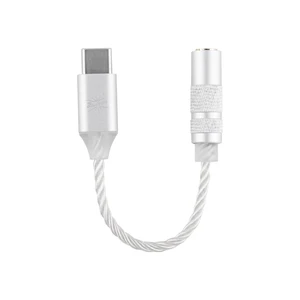 Kiwi Ears AD1 Type-C to 3.5mm Female Headphone DAC Adapter Cable USB C to Aux IEM Dongle with KT02H20 Chip, High Res 32bit/384kHz, CTIA-Standard for iOS/Android/Windows Smartphones, Silver Kiwi Ears AD1 Type-C to 3.5mm Female Headphone DAC Adapter Cable USB C to Aux IEM Dongle with KT02H20 Chip, High Res 32bit/384kHz, CTIA-Standard for iOS/Android/Windows Smartphones, Silver