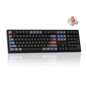 K10 Pro Wireless Custom Mechanical Keyboard, QMK Programmable Bluetooth 100% Layout with Silent Red Switch White Backlight Compatible with Mac Windows Linux K10 Pro Wireless Custom Mechanical Keyboard, QMK Programmable Bluetooth 100% Layout with Silent Red Switch White Backlight Compatible with Mac Windows Linux