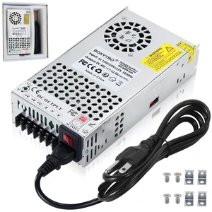 New Version 48V DC Power Supply, 600W 12.5A Switching Power Supply, Upgraded Input Port and Safety Switch AC 110v to DC 48v Converter for RV, Motor Pump, CCTV, 3D Printer, with Power Cord New Version 48V DC Power Supply, 600W 12.5A Switching Power Supply, Upgraded Input Port and Safety Switch AC 110v to DC 48v Converter for RV, Motor Pump, CCTV, 3D Printer, with Power Cord
