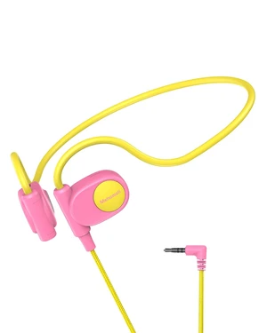 Kid Headphones, Air Conduction Open Ear Headphones, 3.5mm Jack Ultra-Comfort, Ergonomic and Lightweight Design Perfect for School and Outdoor Activities-Yellow Pink Kid Headphones, Air Conduction Open Ear Headphones, 3.5mm Jack Ultra-Comfort, Ergonomic and Lightweight Design Perfect for School and Outdoor Activities-Yellow Pink