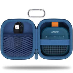 for Bose New SoundLink Micro 2nd Gen Speaker Protective Case, Twilight Blue EVA Hard Shell, Soft Velvet Lining, Durable Wrist Strap, Portable Travel Bag with Carabiner, Mesh Accessory Pocket for Bose New SoundLink Micro 2nd Gen Speaker Protective Case, Twilight Blue EVA Hard Shell, Soft Velvet Lining, Durable Wrist Strap, Portable Travel Bag with Carabiner, Mesh Accessory Pocket
