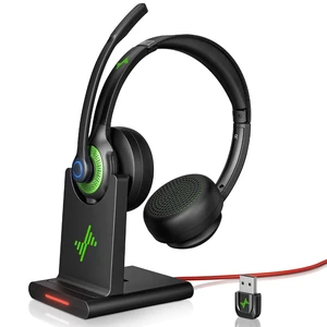 Bluetooth Wireless Headset with Mic for Work, Bluetooth 5.2, Advanced Noise Reduction Microphone, Clear Calls - Comfortable On-Ear Headphones, Applicable to PC, Laptop, Phone, Android, Zoom, Office Bluetooth Wireless Headset with Mic for Work, Bluetooth 5.2, Advanced Noise Reduction Microphone, Clear Calls - Comfortable On-Ear Headphones, Applicable to PC, Laptop, Phone, Android, Zoom, Office