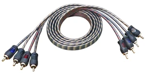 RCI46 6ft 4-Channel RCA Audio Cable Twisted Pair Noise Reduction 100% Oxygen Free Copper RCI46 6ft 4-Channel RCA Audio Cable Twisted Pair Noise Reduction 100% Oxygen Free Copper