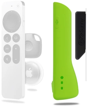 GripStand Remote Case + Mount Holder for Apple TV, Lime Glow by No more digging through the couch cushions it stands on its own, parks on a magnet, and shows once the room goes dark GripStand Remote Case + Mount Holder for Apple TV, Lime Glow by No more digging through the couch cushions it stands on its own, parks on a magnet, and shows once the room goes dark