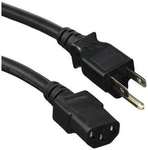 Power Cord - NEMA 5-15P to IEC 60320 C13, 16AWG, 13A/1625W, 125V, 3-Prong, 3ft, Black, 6-Pack Power Cord - NEMA 5-15P to IEC 60320 C13, 16AWG, 13A/1625W, 125V, 3-Prong, 3ft, Black, 6-Pack