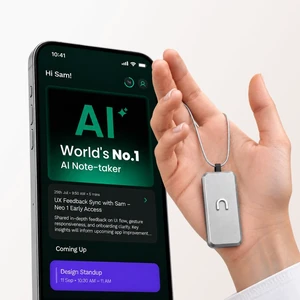 Neo 1 AI Note Taking Device, Wearable Productivity Assistant, Transcribe, Summarize, Action Items, No Subscription, Silver Neo 1 AI Note Taking Device, Wearable Productivity Assistant, Transcribe, Summarize, Action Items, No Subscription, Silver