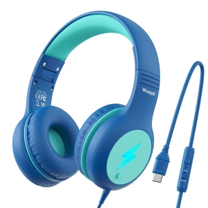 Kids USB C Headphones for School, Safe Listening Wired Over-Ear Headphones with LED Lights, Volume Limiter & Microphone, Foldable Design for iPhone 16/ 17, iPad, Tablet Kids USB C Headphones for School, Safe Listening Wired Over-Ear Headphones with LED Lights, Volume Limiter & Microphone, Foldable Design for iPhone 16/ 17, iPad, Tablet