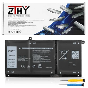 JK6Y6 40Wh Laptop Battery Replacement for Dell Latitude 3410 3510 3120 3140 Vostro 5300 5401 5501 Inspiron 5300 5401 5408 5402 5509 5409 5508 5400 5406 7405 7300 7306 7500 2-in-1 Silver P32T P33T P97F JK6Y6 40Wh Laptop Battery Replacement for Dell Latitude 3410 3510 3120 3140 Vostro 5300 5401 5501 Inspiron 5300 5401 5408 5402 5509 5409 5508 5400 5406 7405 7300 7306 7500 2-in-1 Silver P32T P33T P97F
