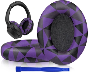 Professional Earpads Cushions Replacement for Sony WH-1000XM3 (WH1000XM3) Over-Ear Headphones, Ear Pads with Softer Protein Leather, Noise Isolation Memory Foam, Added Thickness (Purple Black) Professional Earpads Cushions Replacement for Sony WH-1000XM3 (WH1000XM3) Over-Ear Headphones, Ear Pads with Softer Protein Leather, Noise Isolation Memory Foam, Added Thickness (Purple Black)