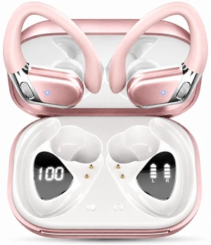 Wireless Earbuds, Bluetooth 5.4 Headphones Sport, 50H Deep Bass Sound Over Ear Buds with 4 ENC Noise Cancelling Mic, Dual LED Display, IP7 Waterproof Earphones with Earhook for Workout/Running/Gym Wireless Earbuds, Bluetooth 5.4 Headphones Sport, 50H Deep Bass Sound Over Ear Buds with 4 ENC Noise Cancelling Mic, Dual LED Display, IP7 Waterproof Earphones with Earhook for Workout/Running/Gym
