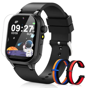 Smart Watch for Kids, Smart Watch Boys Toys with 40 Games Camera Video Recorder, Music, Alarm, Learn Card, Audiostory, Flashlight,Pedometer, 2 Extra Bands, Gift Toys for 3-12 Years Old Boys(Black) Smart Watch for Kids, Smart Watch Boys Toys with 40 Games Camera Video Recorder, Music, Alarm, Learn Card, Audiostory, Flashlight,Pedometer, 2 Extra Bands, Gift Toys for 3-12 Years Old Boys(Black)