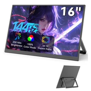 16-inch Portable Monitor, 144Hz Portable Gaming Monitor, 1200P Full HD External Monitor, Lightweight, Compatible with Laptops, PS5, Mac, and Xbox 16-inch Portable Monitor, 144Hz Portable Gaming Monitor, 1200P Full HD External Monitor, Lightweight, Compatible with Laptops, PS5, Mac, and Xbox